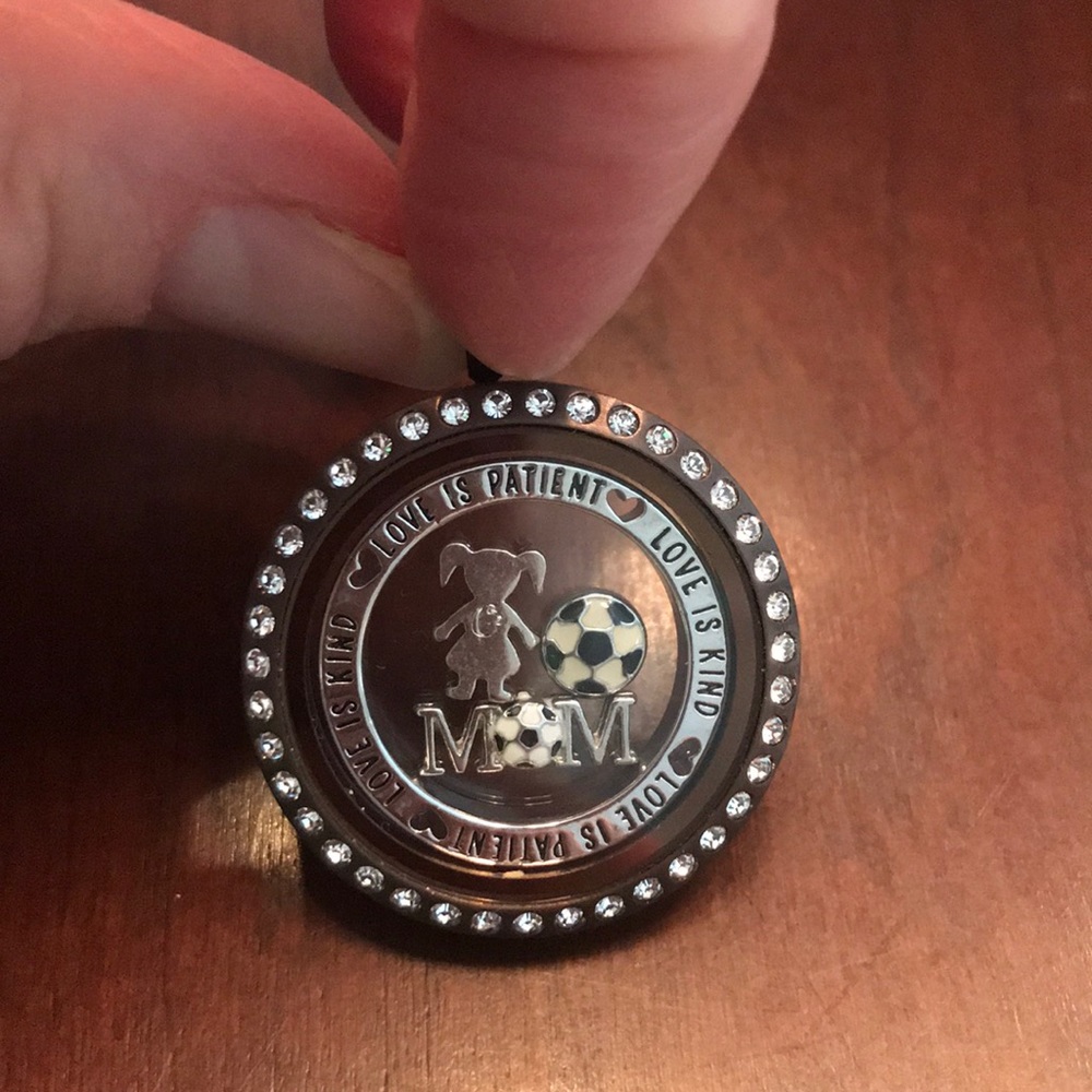 Origami Owl Chocolate Swarovski Crystal locket